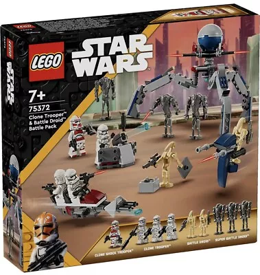 Buy LEGO Star Wars Clone Trooper & Battle Droid Battle Pack 75372 LIMITED TIME PRICE • 19.66£
