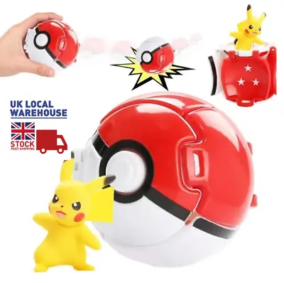 Buy Pokeball Poke Ball Pikachu / Cubone / Mewtoo Kids Toys Figures Child Gift • 8.99£
