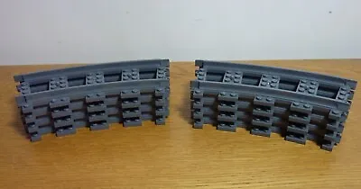 Buy Lego  -  City Train Track Lot  - 8 Sections Of Bends / Curves • 5.99£