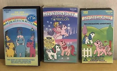 Buy Vintage 1980s My Little Pony  - 3 VHS Videos • 10£