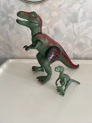 Buy Playmobil T-Rex Tyrannosaurus Dinosaur Dino Adventure Green Red Large 20cm Tall • 0.99£