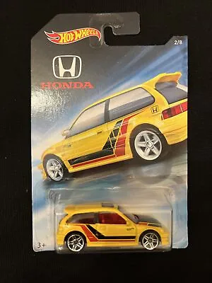 Buy Hot Wheels 2018 Honda Series 2/8 Honda 1990 Civic EF Yellow • 18.49£