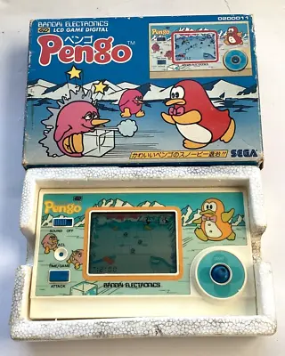 Buy Vintage 1982 GD BANDAI ELECTRONICS - PENGO - LCD GAME (Near Mint Condition) • 75£