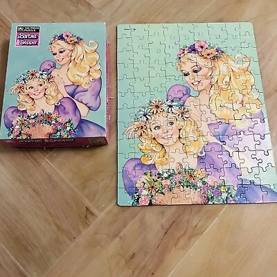 Buy Vintage 1988 Barbie & Skipper Jigsaw Puzzle Golden 100 Piece Complete 4609-43 • 4.72£