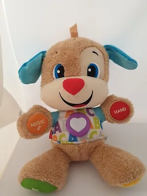 Buy Rare Fisher Price Laugh And Learn Smart Stages Blue Plush Sounds Dog Educational • 12.50£