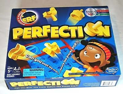 Buy Hasbro Perfection Board Game With 25 Shapes Complete And Works Tested. • 12.01£