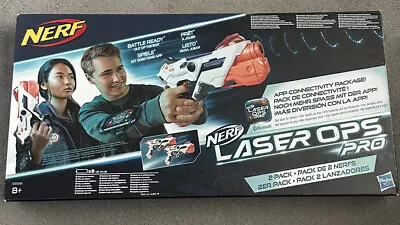 Buy Nerf Laser Ops Pro -2 Gun Pack Hasbro Alphapoint Blasters Lazer Pistol Bluetooth • 27£