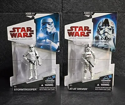 Buy Star Wars X2 Stormtrooper & AT-AT Driver 2009 The Legacy Collection BD#46, BD#49 • 75£