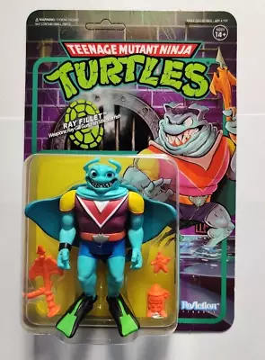 Buy Super7 - Teenage Mutant Ninja Turtles ReAction Figure Wave 4 - Ray Fillet • 12.99£