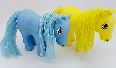 Buy My Little Pony G1 Vintage Donkey Fakie Pair Blue Yellow • 8.99£