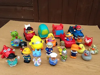 Buy Fisher Price Little People Cars PLUS OTHERS Small Figures Pre School Bundle X 28 • 15.99£