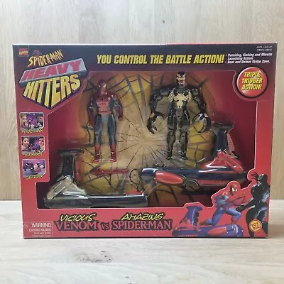 Buy Marvel Heavy Hitters Vicious Venom Vs. Amazing Spider-Man Toy Biz 1998 • 44.98£