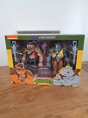 Buy NECA TMNT Cartoon 2 Pack, Bebop And Rocksteady - OFFICIAL SEALED - MINT BOX • 116.53£