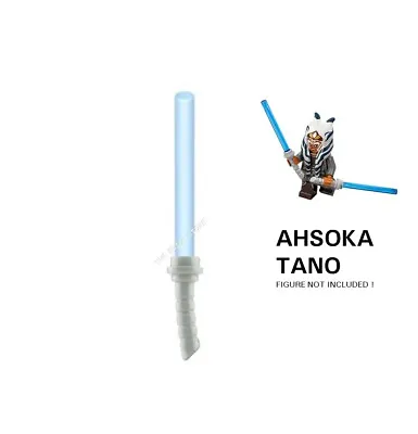 Buy 1 X Official Lego - Ahsoka Tano Curved Lightsabers - Medium Blue - Fast - New • 2.95£