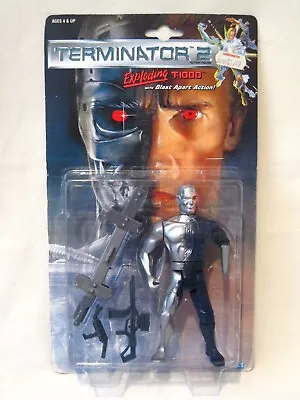 Buy Exploding T-1000 Terminator 2 Figure New On Card Vintage 1992 Kenner • 34.99£