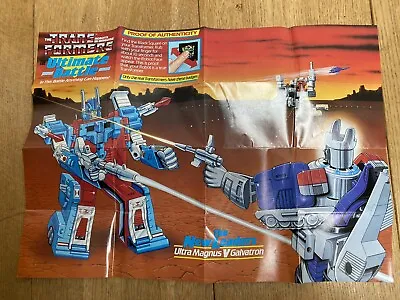 Buy Vintage G1 Hasbro Transformers Series 3 Catalogue Pamphlet Booklet Book 1986 • 9.99£