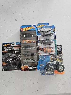 Buy Hot Wheels Fast And Furious Bundle Skyline Supra Charger Monster Truck 5 Pack • 29.99£