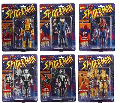 Buy Marvel Legends Retro Series Symbiote Spiderman Hobgoblin Shocker Hammerhead Ben • 159.99£