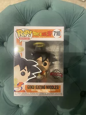 Buy Funko Pop! Dbz Goku Eating Noodles #710 Special Edition Brand New • 39£