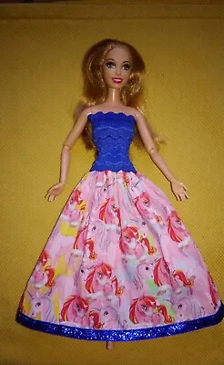 Buy Barbie Dress Doll Clothing Princess Unicorn Evening Cocktail Ball Gown K39 • 10.40£