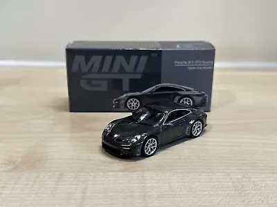 Buy 1/64 Mini GT No.373 Porsche 911 GT3 Touring Grey (Hot Wheels Matchbox Scale) • 10.99£