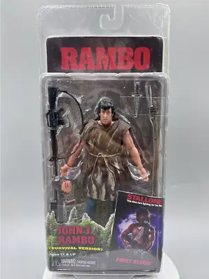 Buy NECA First Blood - Rambo Survival Version 7  Action Figure New Boxed Toys • 29.99£