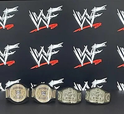 Buy 4 X Custom WWF WWE NXT Title Belts For Hasbro Mattel Retro Wrestling Figures • 5.99£