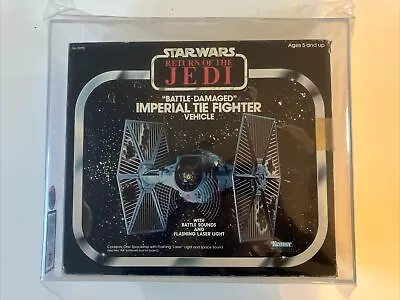 Buy Vintage Star Wars Battle Damaged Imperial Tie Fighter UKG 75 MIB • 745£