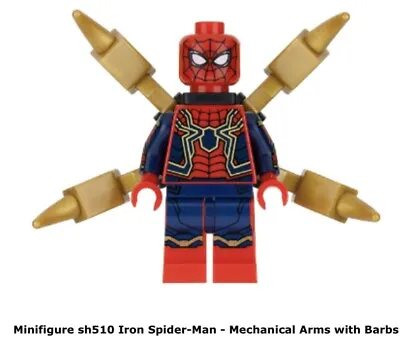 Buy 💥LEGO Marvel Super Heroes Genuine Minifigure Ultra Rare Iron Spider-Man Sh510 • 24£