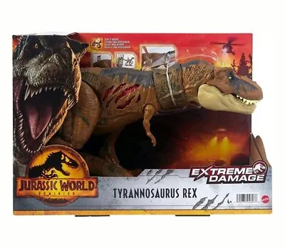 Buy Jurassic World Dominion Tyrannosaurus Rex Extreme Damage Toy Dinosaur • 16.99£
