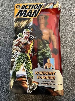 Buy ACTION MAN  WARPAINT WARRIOR Complete Camouflage Vintage HASBRO 90's Boxed • 13.95£