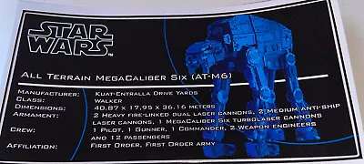 Buy Star Wars UCS MOC-14910 FO Heavy Assault Walker AT-M6 By EDGE OF BRICKS • 8.22£