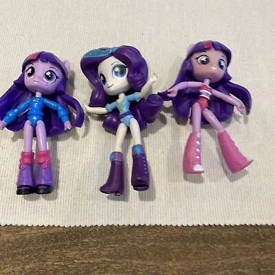 Buy My Little Pony Equestria Girls Mini Figures X 3 - Rarity & 2 X Twilight Sparkles • 11.90£