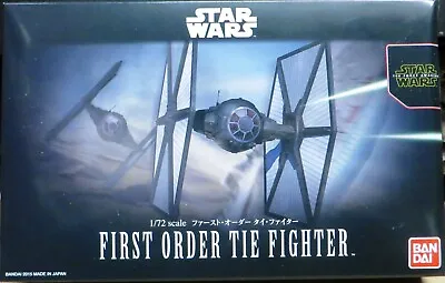 Buy Bandai First Order Tie Fighter 1/72 Scale Star Wars Plastic Model Kit • 28£