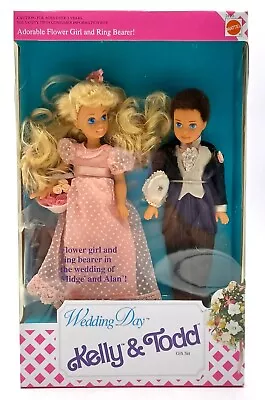 Buy 1991 Barbie Wedding Day Kelly & Todd Poison Set / Mattel 2820, NrfB, Original Packaging Damaged • 66.70£