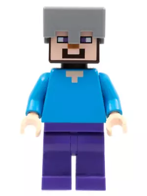 Buy Lego Iron Helmet Steve Minifigure Minecraft - Min016 - 21125 • 2.83£