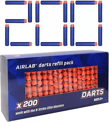 Buy Airlab 200 Pack Refill Bullets Darts For Nerf N-Strike Elite 2.0 Series X Shot T • 9.99£