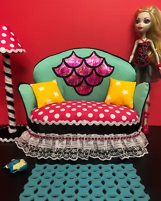 Buy Pinkrosemh Couch Furniture Barbie Monster High Blythe Dolls Lagoona Blue • 41.10£