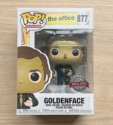 Buy Funko Pop The Office Goldenface Jim Halpert #877 + Free Protector • 29.99£