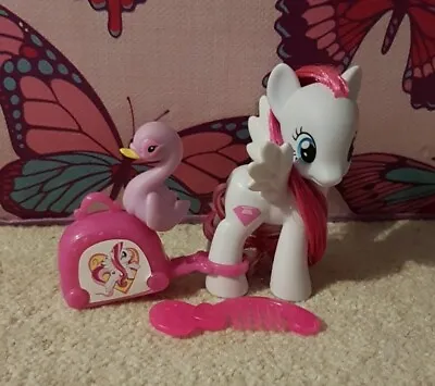 Buy My Little Pony G4 Rare HTF Pegasus Diamond Rose Swan Animal Friend Suitcase Comb • 75£