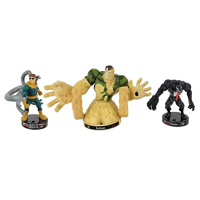 Buy Marvel Spider-Man Venom, Doctor Octopus  & Sandman Attacktix Figures By Hasbro • 9.99£