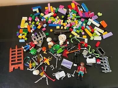 Buy Bundle Playmobil Figures & Accessories Plus Lego Bricks • 6£