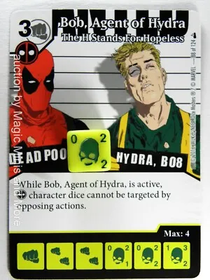Buy Deadpool ~ BOB, AGENT OF HYDRA The H Stands For #88 Rare Dice Masters Card & Die • 2.90£