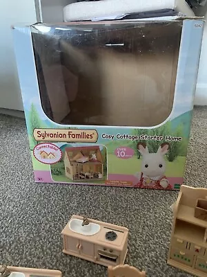 Buy SYLVANIAN FAMILIES Cosy Cottage & Country Tree School Building Lots Of Furniture • 35£