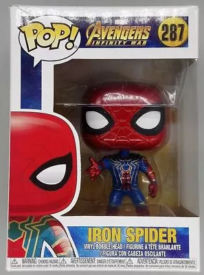 Buy Funko POP #287 Iron Spider Marvel Avengers Infinity War Damaged Box + Protector • 9.09£