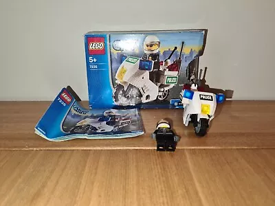 Buy LEGO CITY Police Motorcycle (7235) (100% Complete With Box) • 2.50£