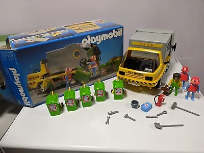 Buy Playmobil Refuse Truck  / Dustbin Lorry 3780 & Original Box ALL COMPLETE • 16.99£