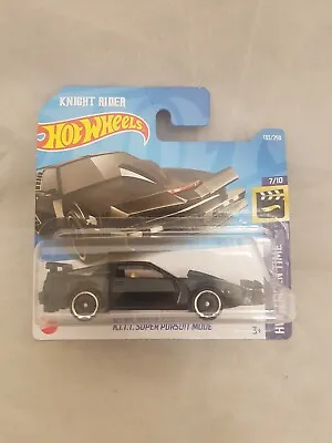Buy HOT WHEELS 2022 KNIGHT RIDER K.I.T.T SUPER PURSUIT MODE Screen Time Car New • 4.99£