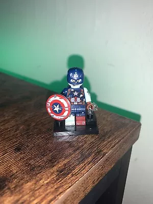 Buy Lego Marvel Zombie Captain America Minifigure From Series 1 Set 71031 • 3£