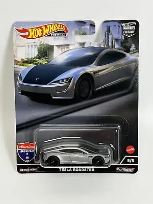 Buy Hot Wheels American Scene Tesla Roadster Real Riders HCK02 • 14.99£